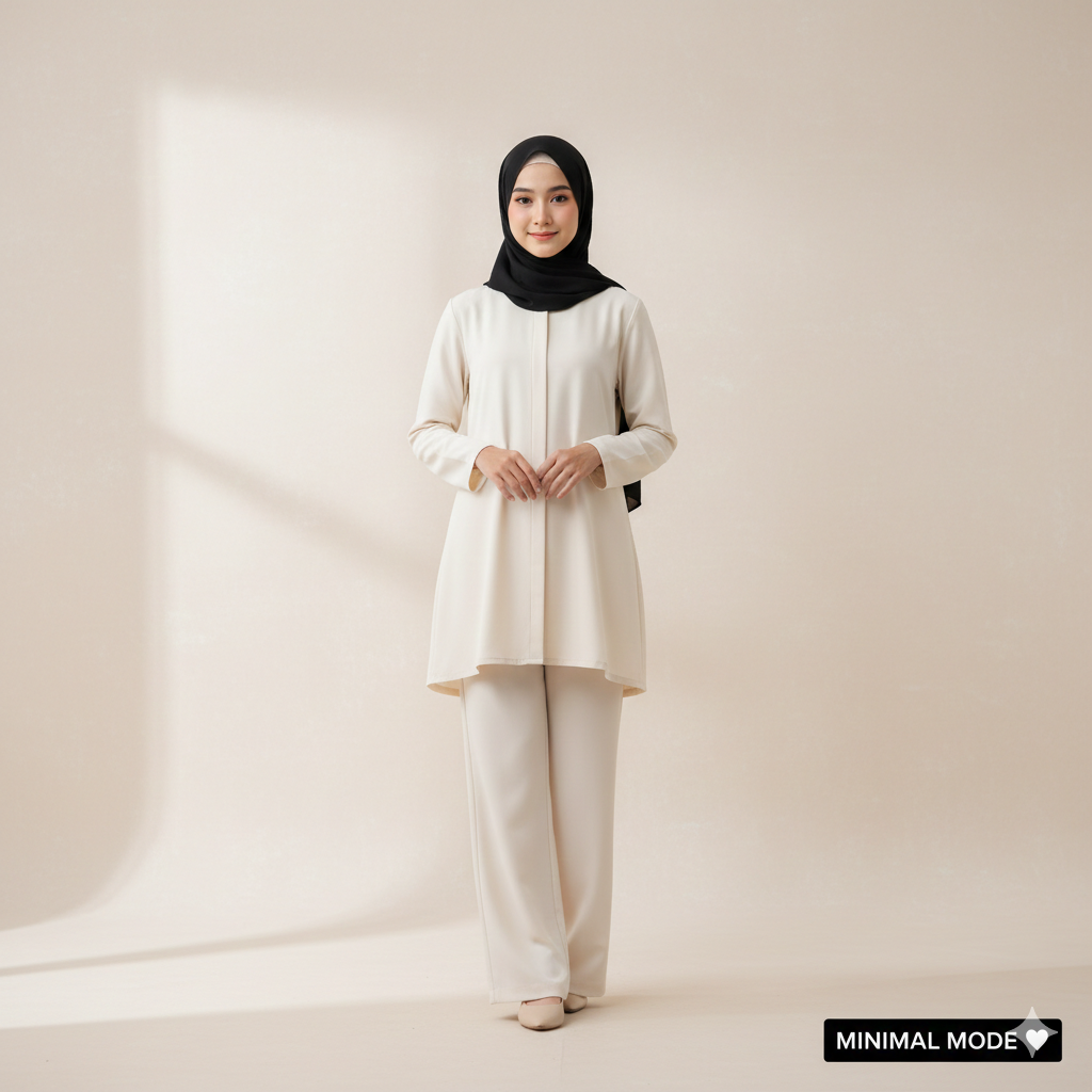 Minimal Background Hijab Girl Instagram Photo