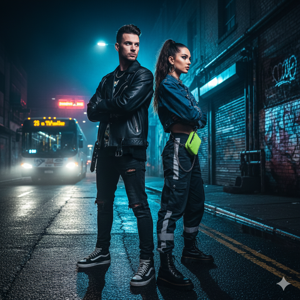 Urban Street Style Couple Prompt