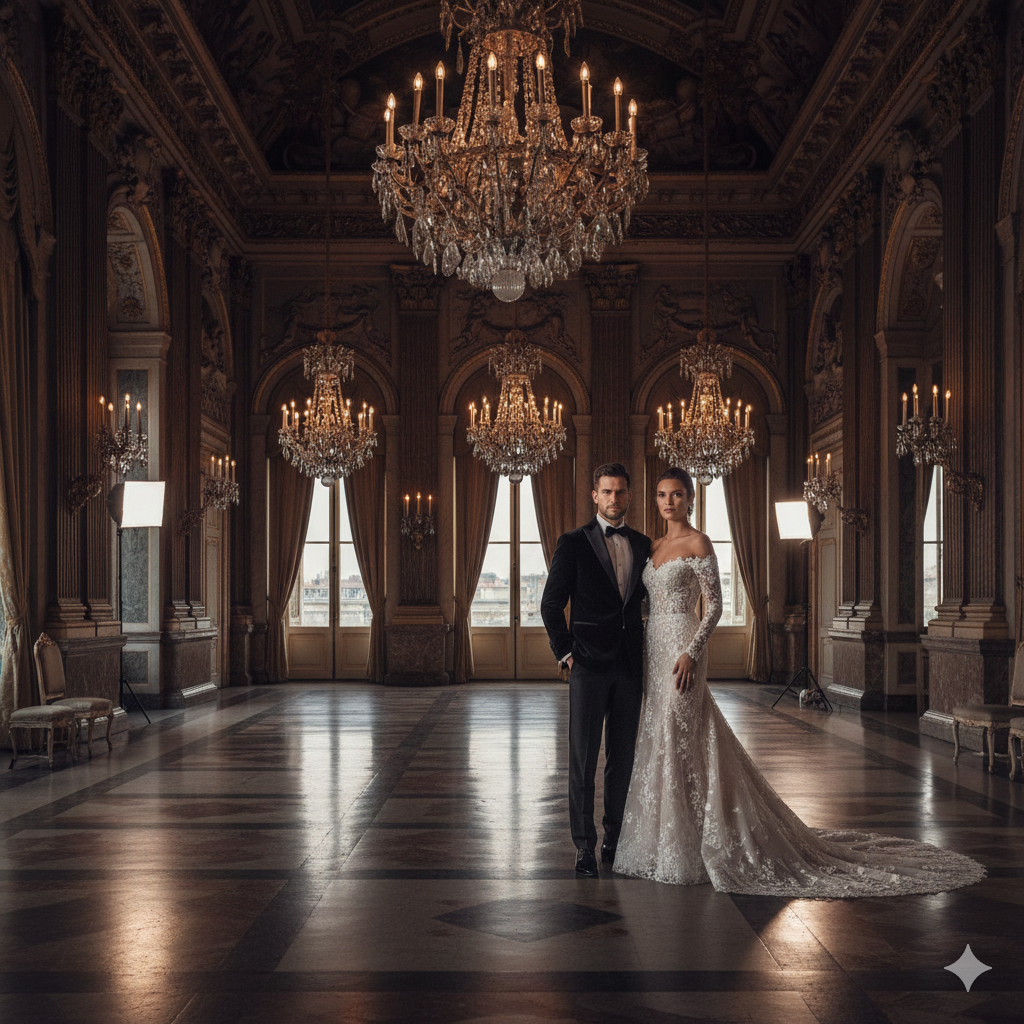 20. Professional Wedding Photoshoot Style Couple Image