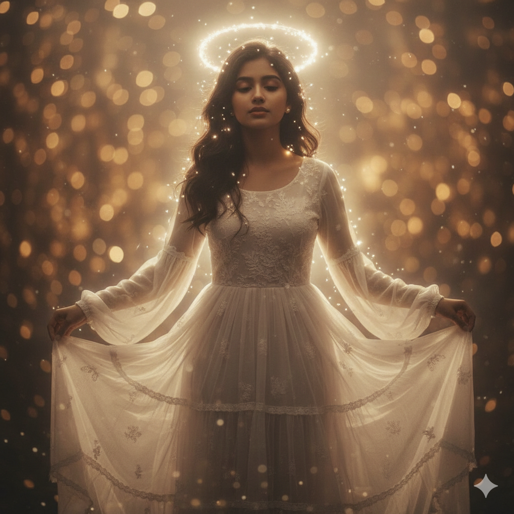 Soft Glow Indian Girl Portrait Aesthetic