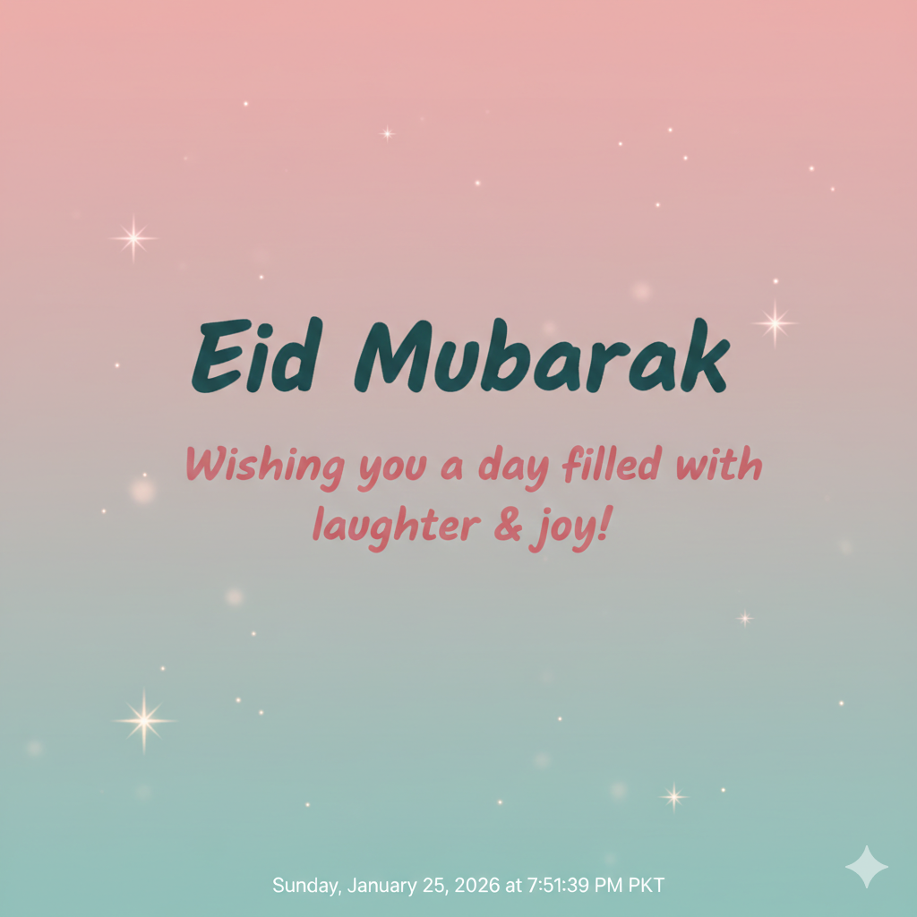 Stylish Eid Mubarak Quote Image for Instagram Stories
