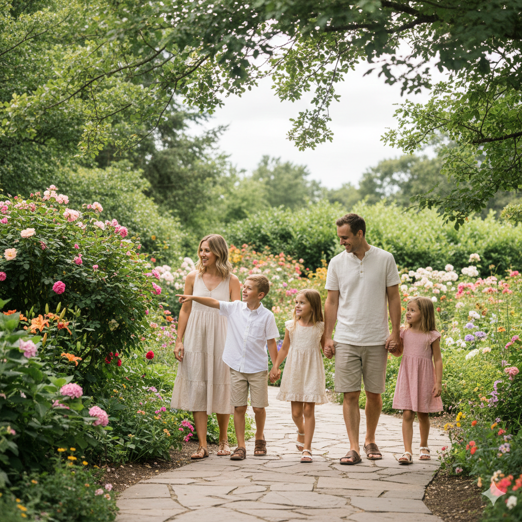 12. Outdoor Garden Family Photo Prompt
