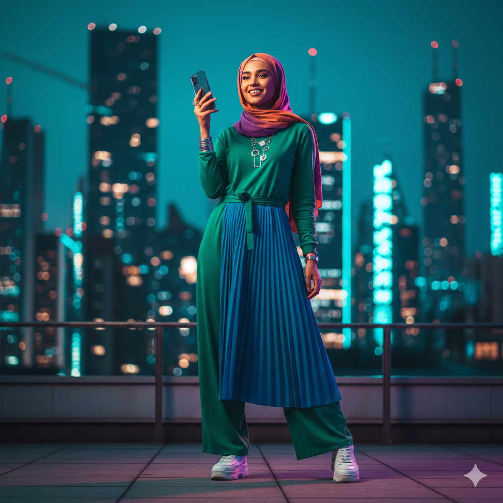 25. Trending Gemini AI Prompt for Modest Muslim Woman Photo
