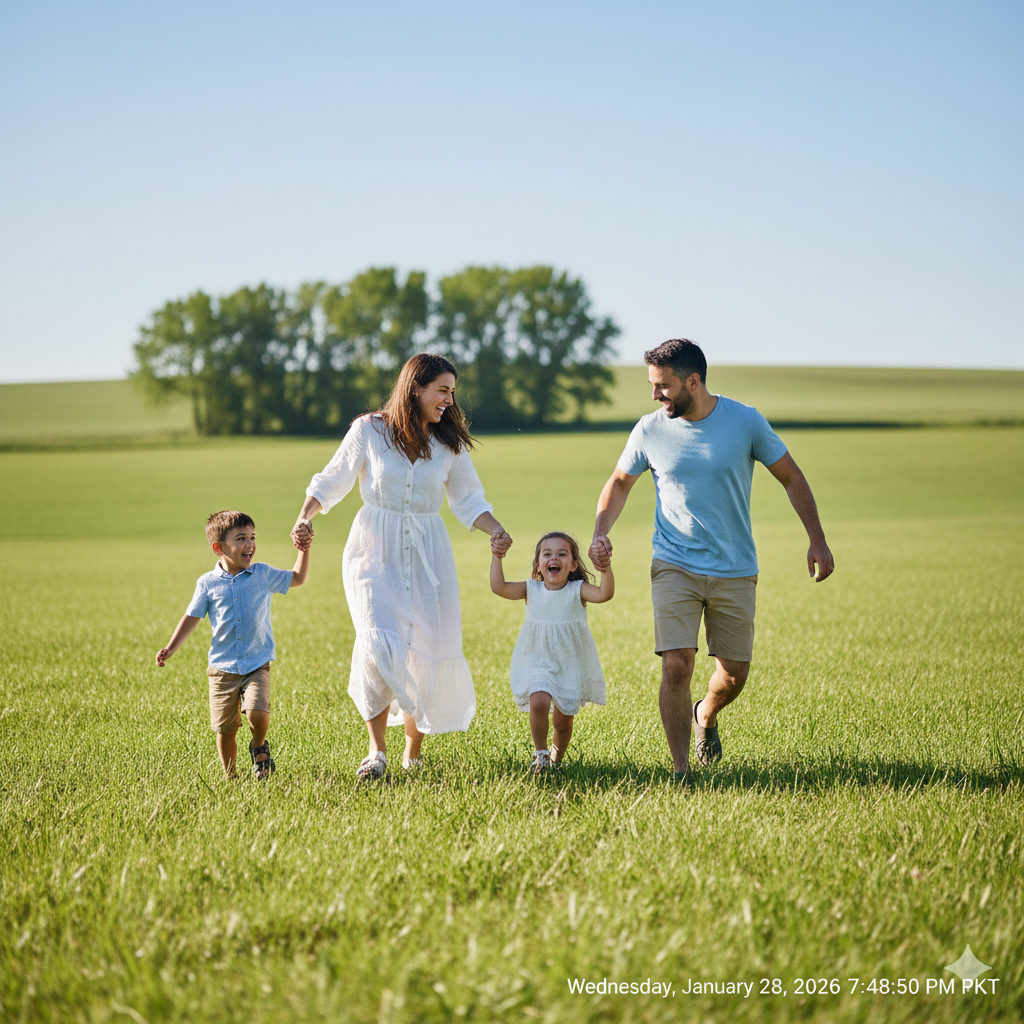 13. Family Portrait with Children and Parents Together