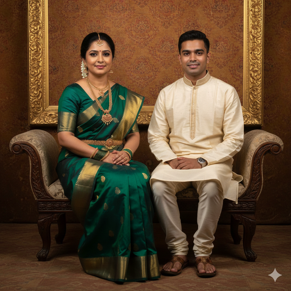 5. Traditional Family Portrait with Cultural Clothing