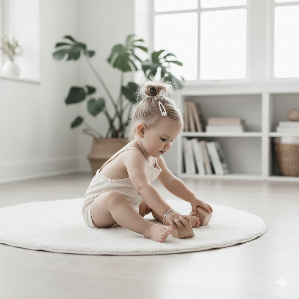Realistic Baby Girl AI Photo with Natural Details