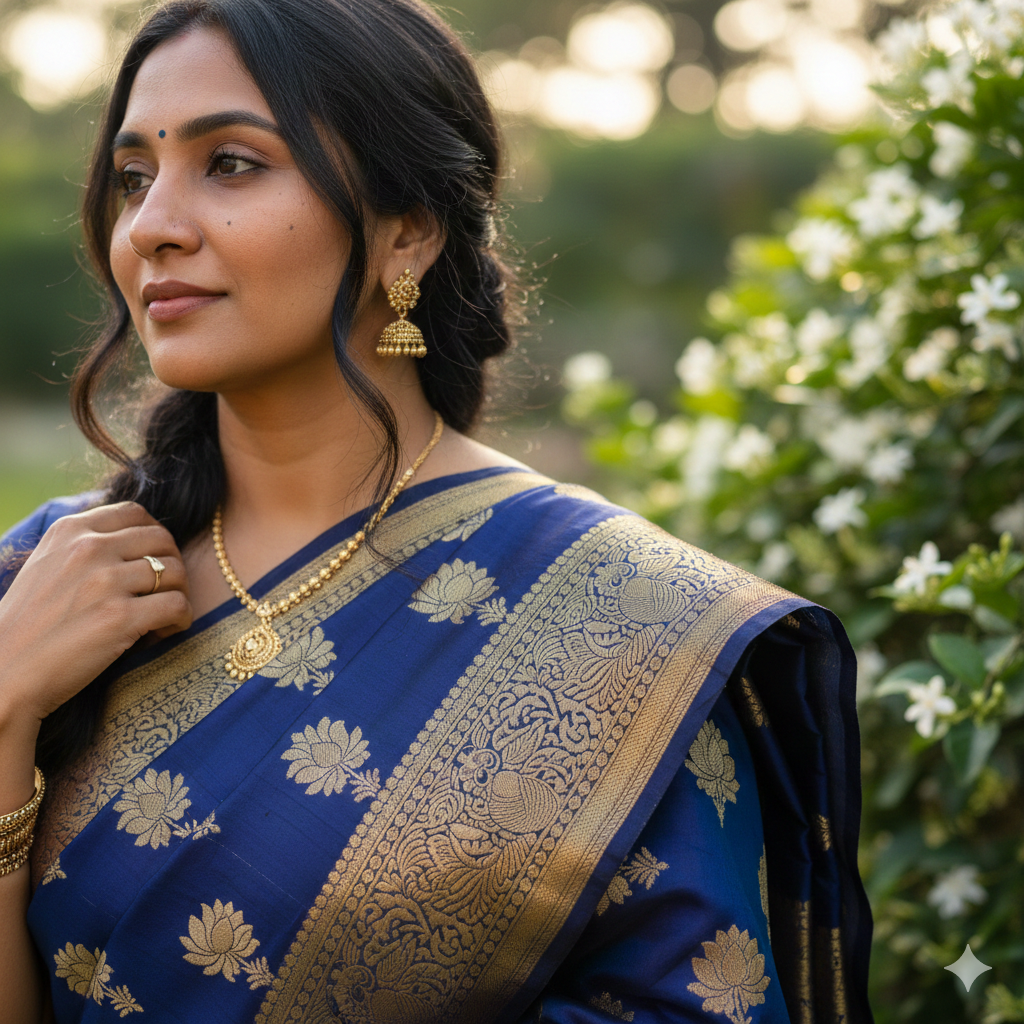 High‑Detail Realistic Girl in Saree Photo