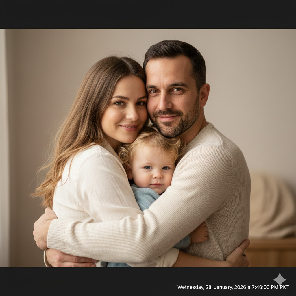 6. Small Family Portrait with Parents and Child