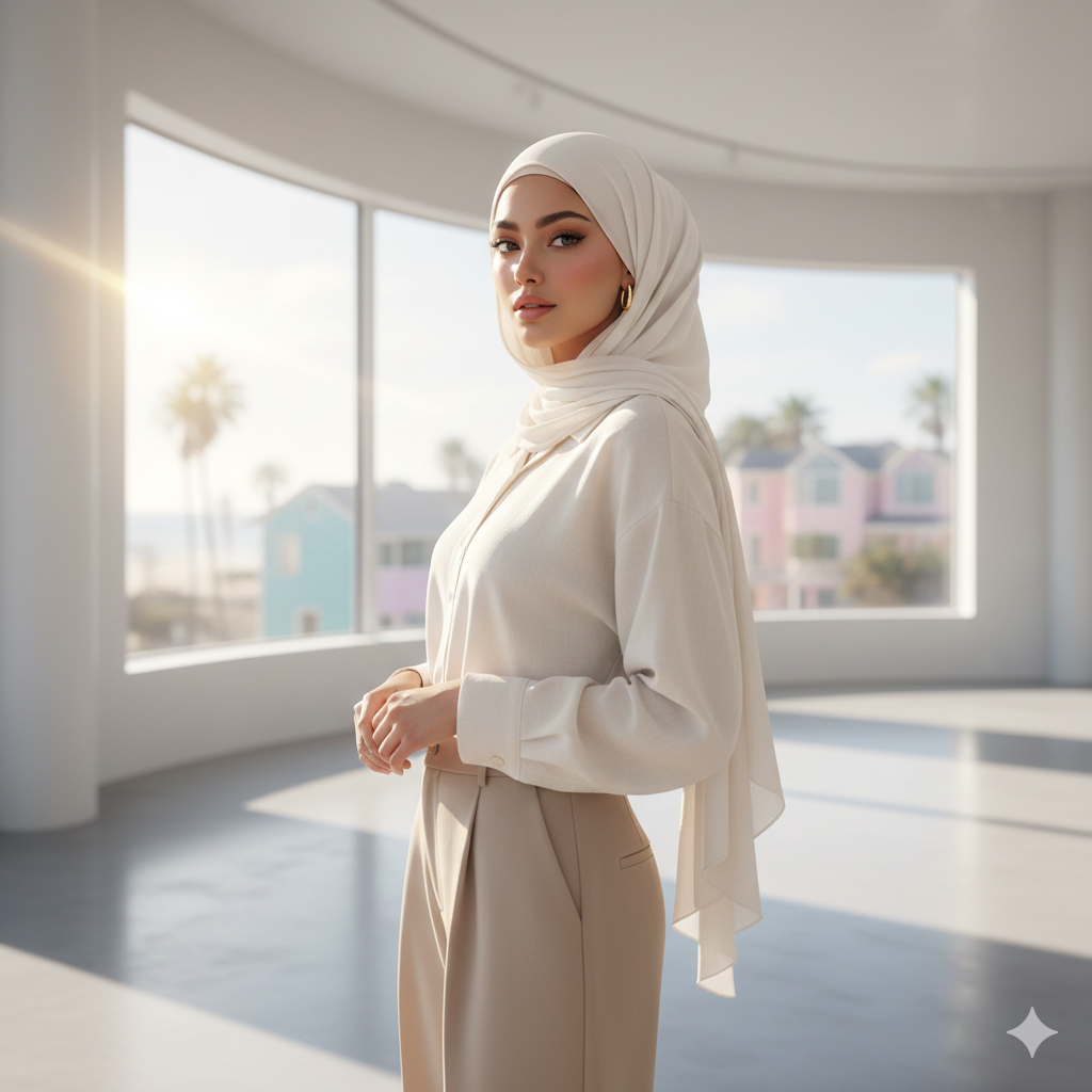 Trending Gemini AI Prompt for Stylish Muslim Girl DP