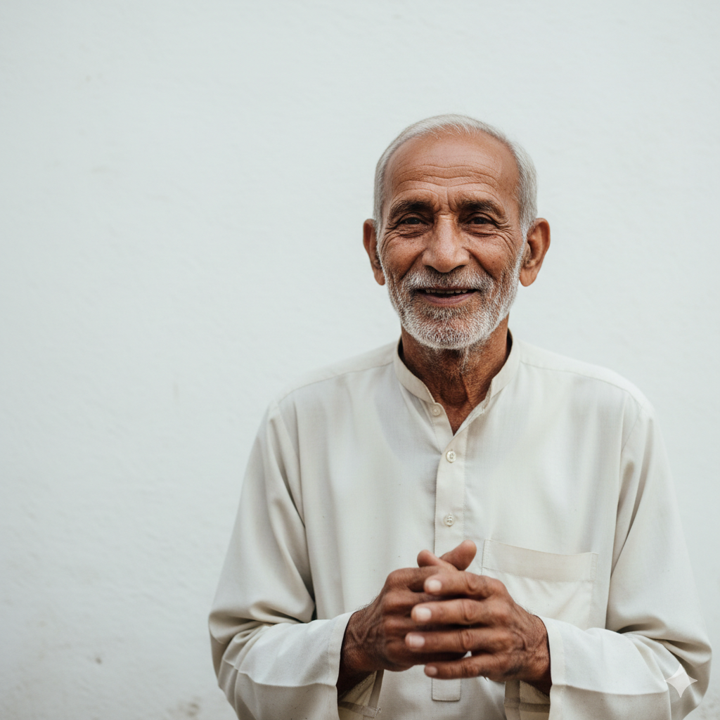 6. Simple Pakistani Style Photo with Minimal Background