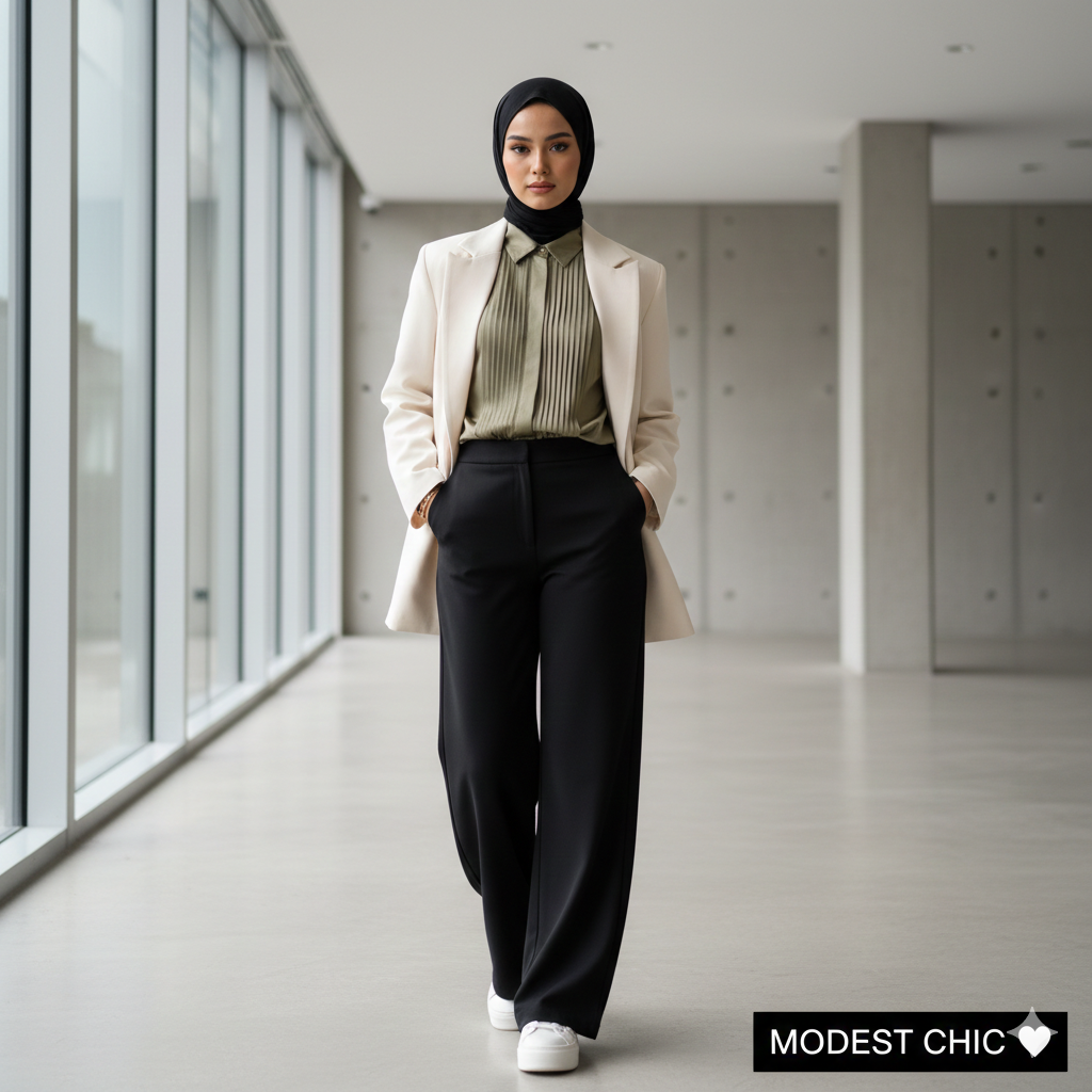 Modern Modest Fashion Hijab Girl Instagram Prompt
