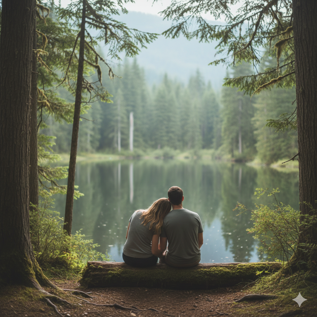 Natural Outdoor Couple Prompt