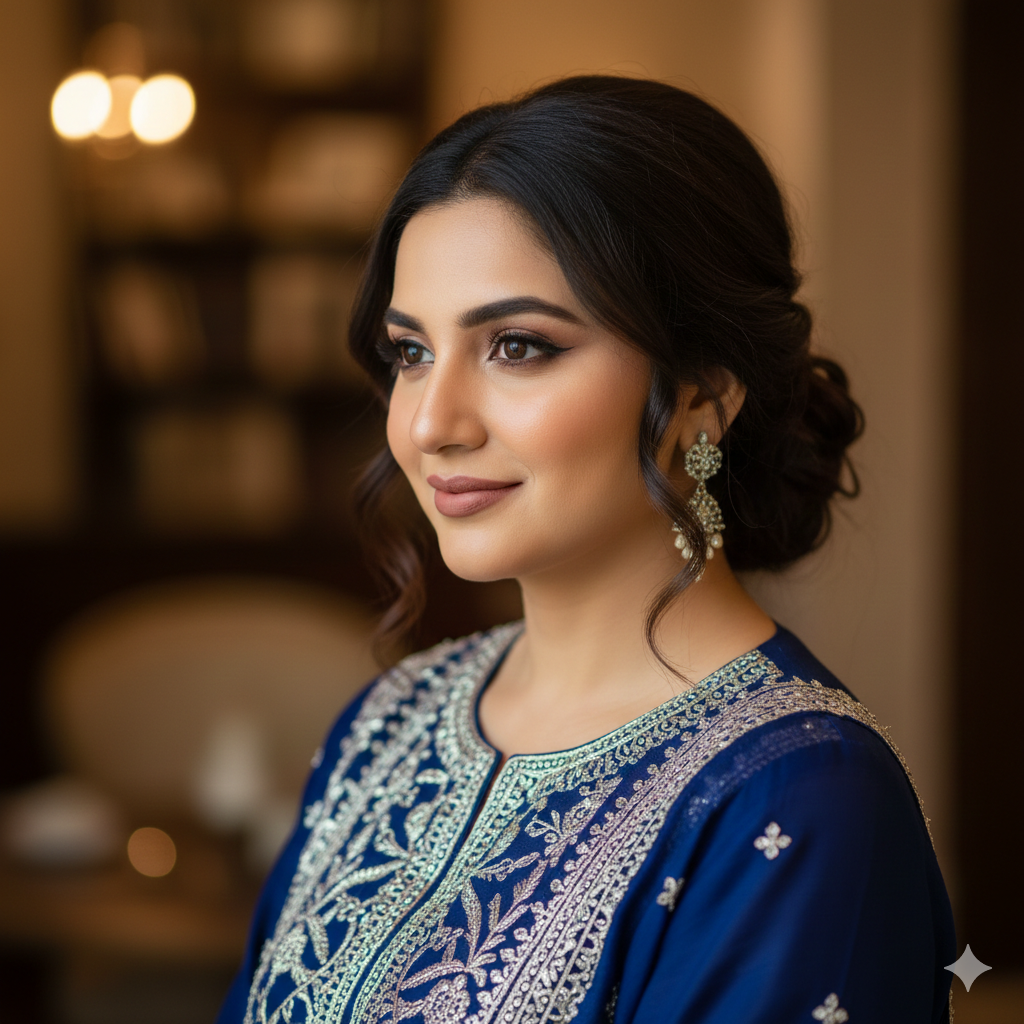 4. Elegant Shalwar Kameez Portrait for Profile Picture
