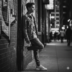 25 Powerful Gemini AI Prompts for Boys Black and White Photos with Bold Aesthetic