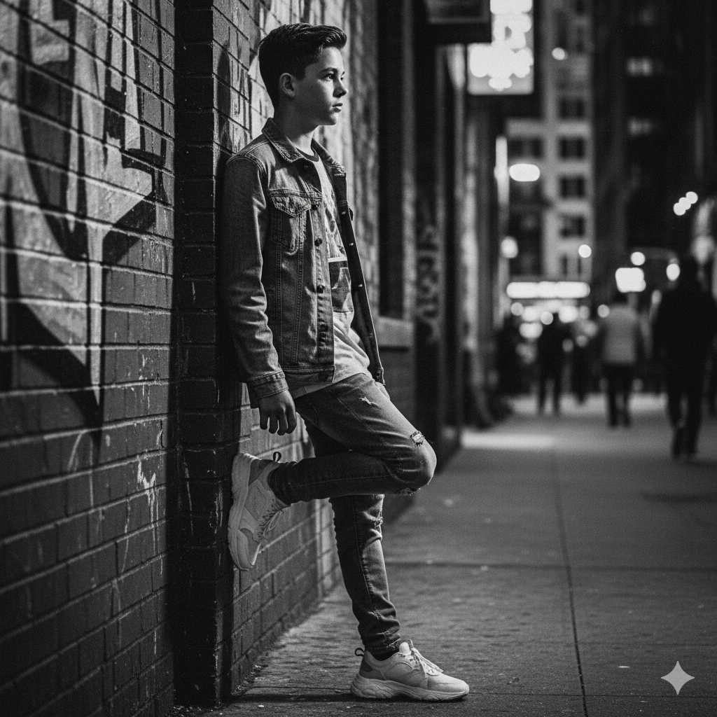 25 Powerful Gemini AI Prompts for Boys Black and White Photos with Bold Aesthetic