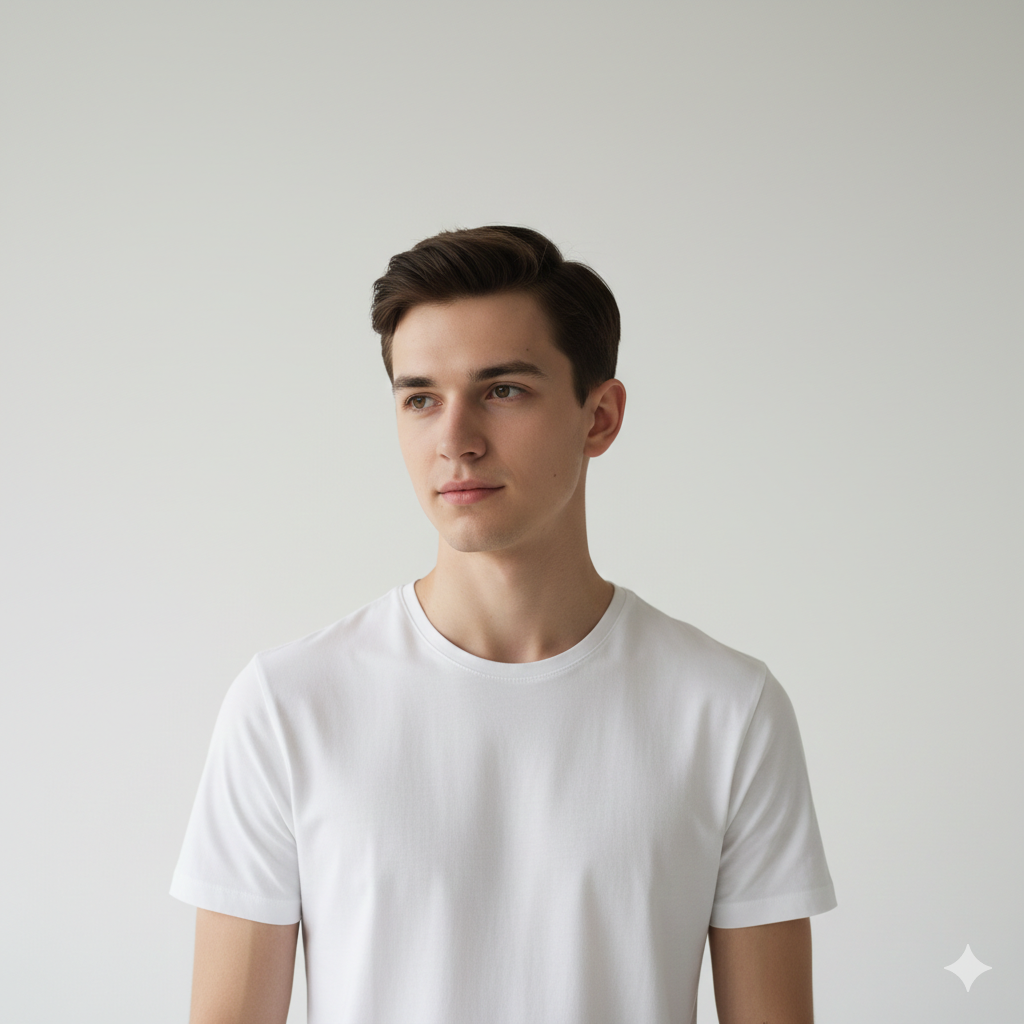 4. Stylish Boy Portrait with Minimalist Aesthetic