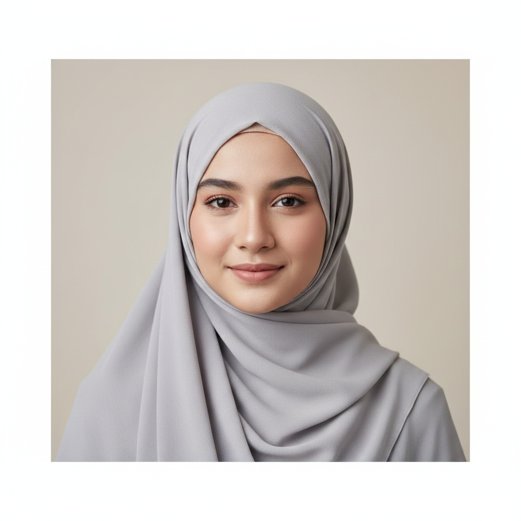 Muslim Girl FB Profile Picture with Minimal Background