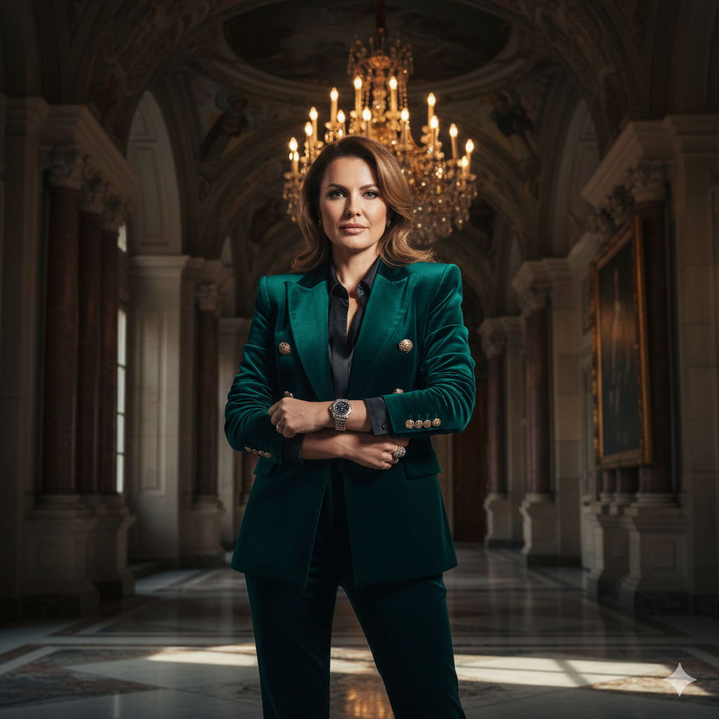 14. Confident Woman Pose with Premium Photography Style