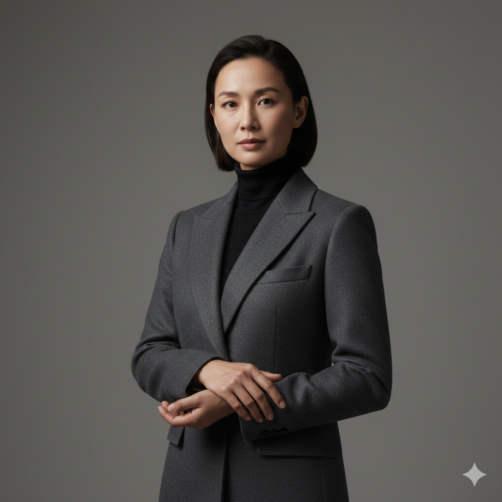 Elegant Coat Suit Portrait with Professional Studio Lighting