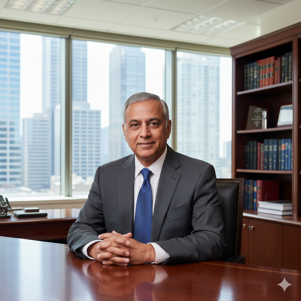 Classic Office‑Style Coat Suit Portrait