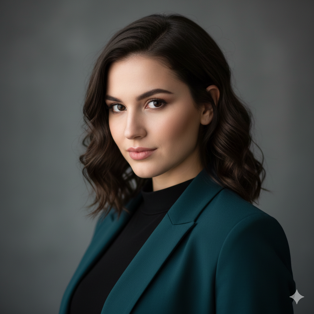 Modern Girl Portrait with Confident Eye Contact