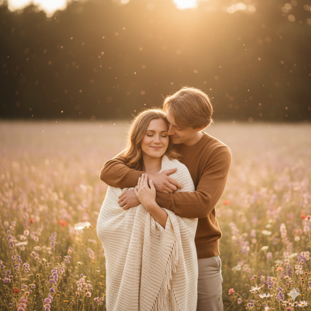 Vintage Love Story Couple Prompt