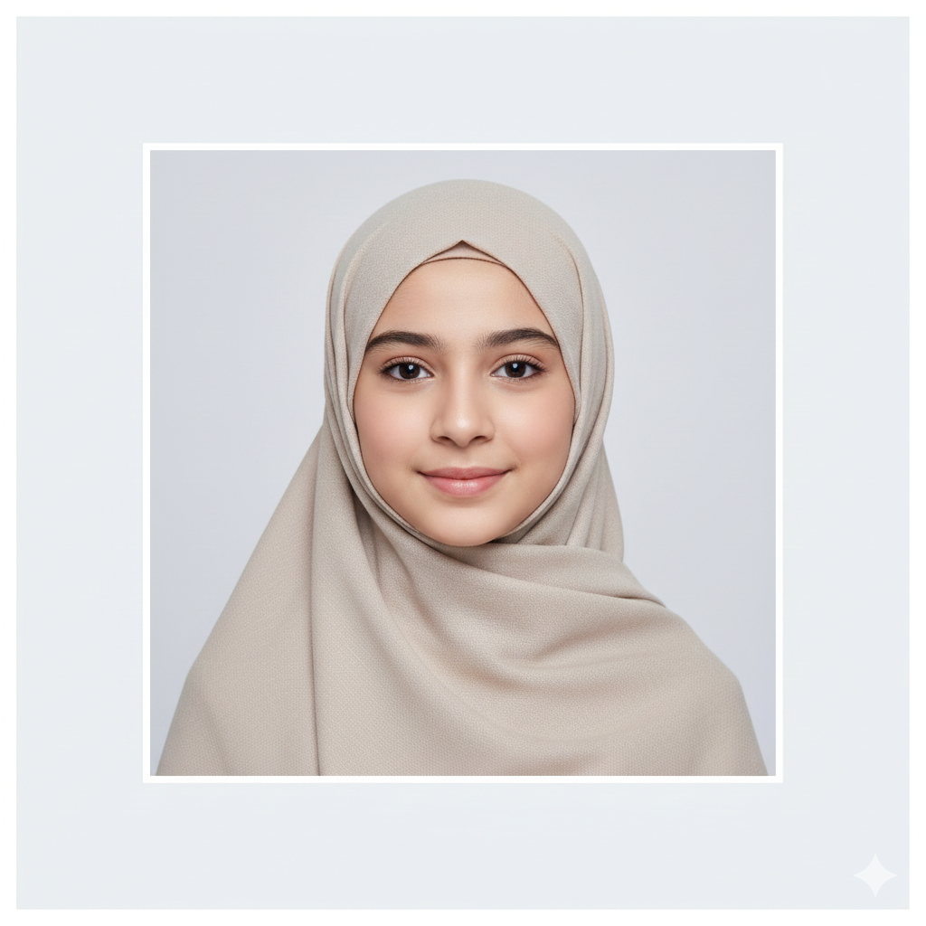 Clean and Simple Muslim Girl DP with Hijab