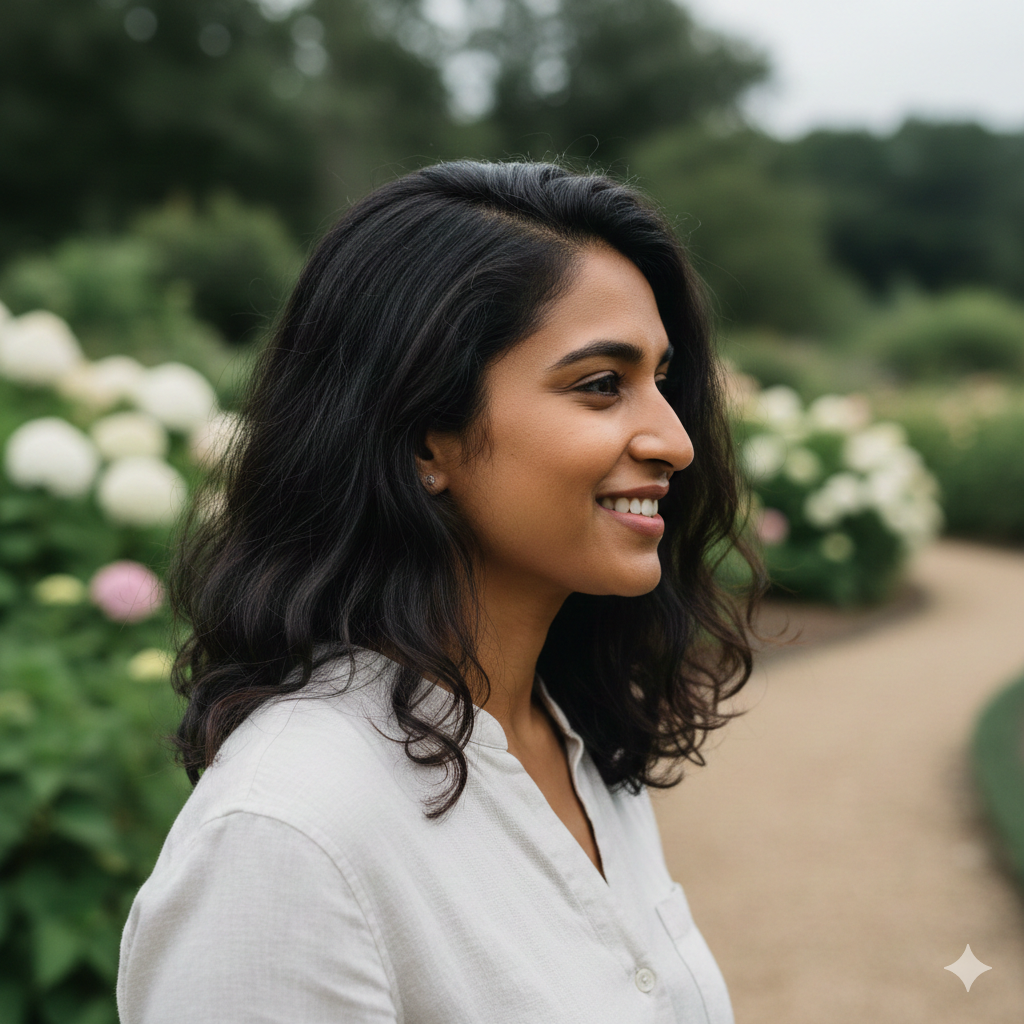 Natural Outdoor Profile Picture with Soft Daylight