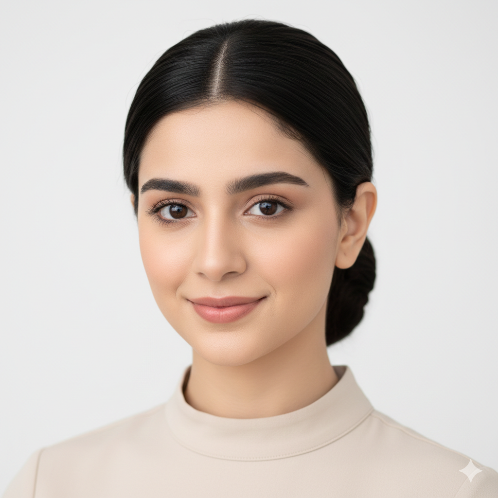 Simple and Elegant Pakistani Girl Headshot