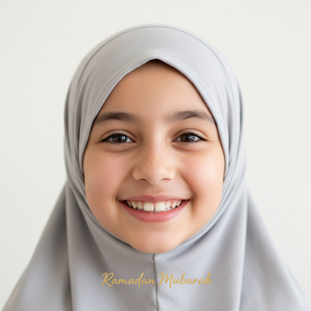 Ramadan DP Girl with Minimal Background and Smile