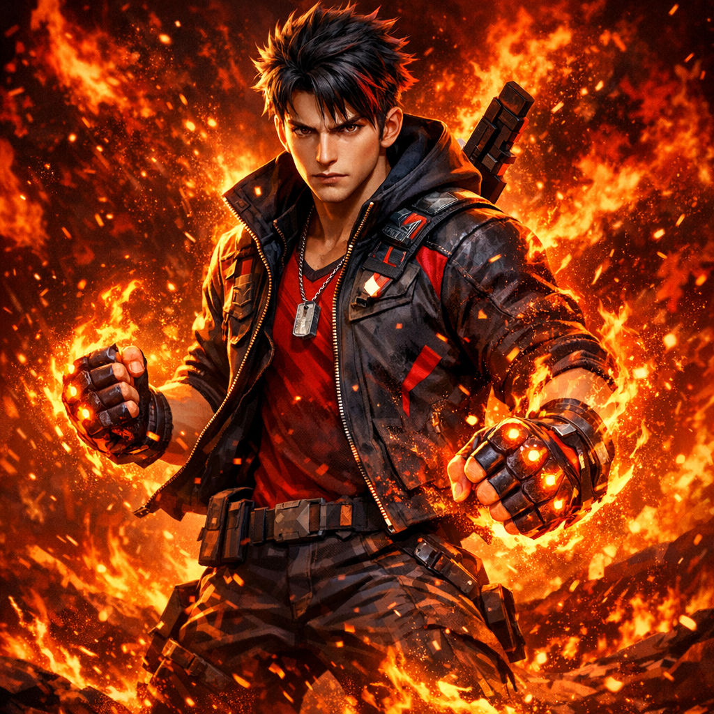 Anime‑Style Free Fire Character Prompt for Boys