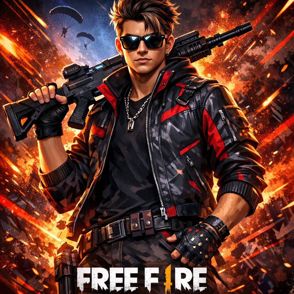 Attitude‑Filled Free Fire Boy Character Prompt