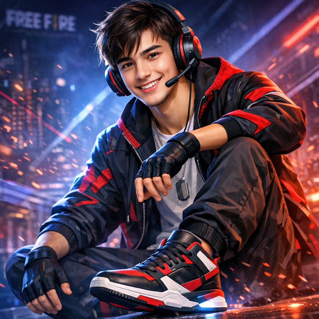 Cool Free Fire Gaming DP Prompt for Boys