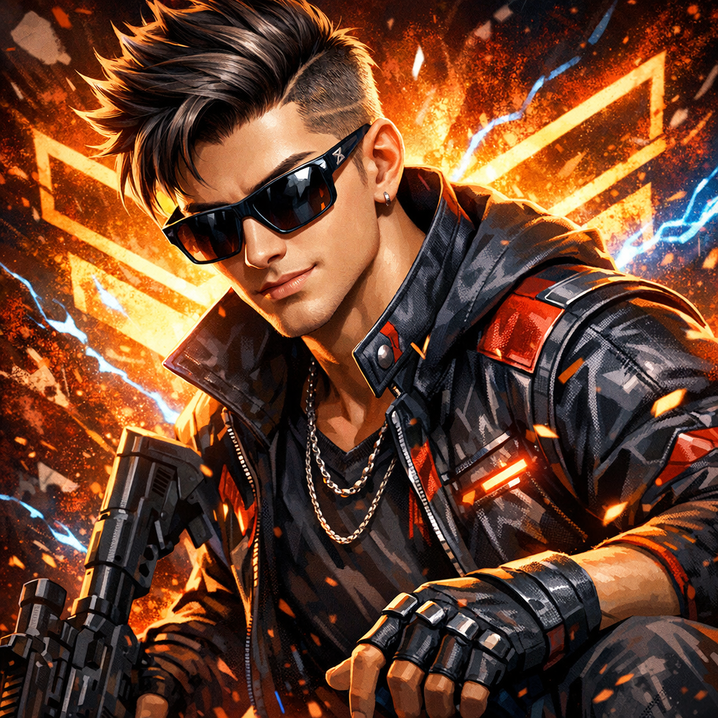 Trending Free Fire Gaming Avatar Prompt for Boys