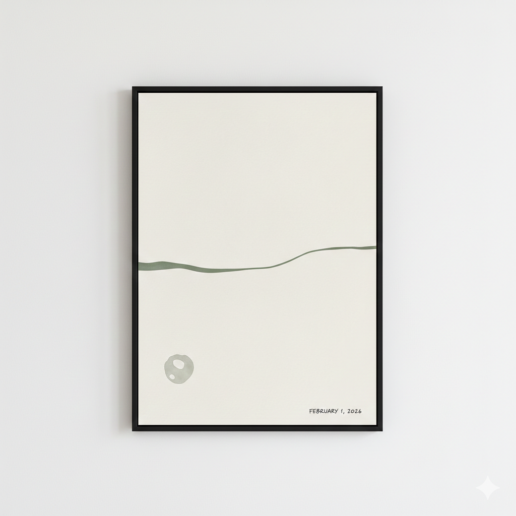 Minimalist Abstract Art with Calm Color Palette