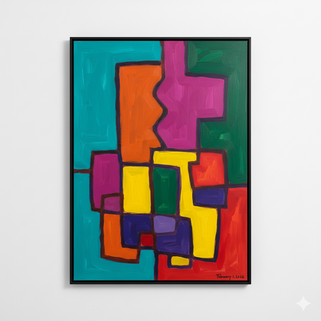 Color‑Focused Abstract Art with High Contrast