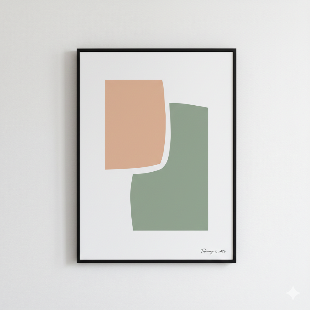 Clean Abstract Art with Minimal Details