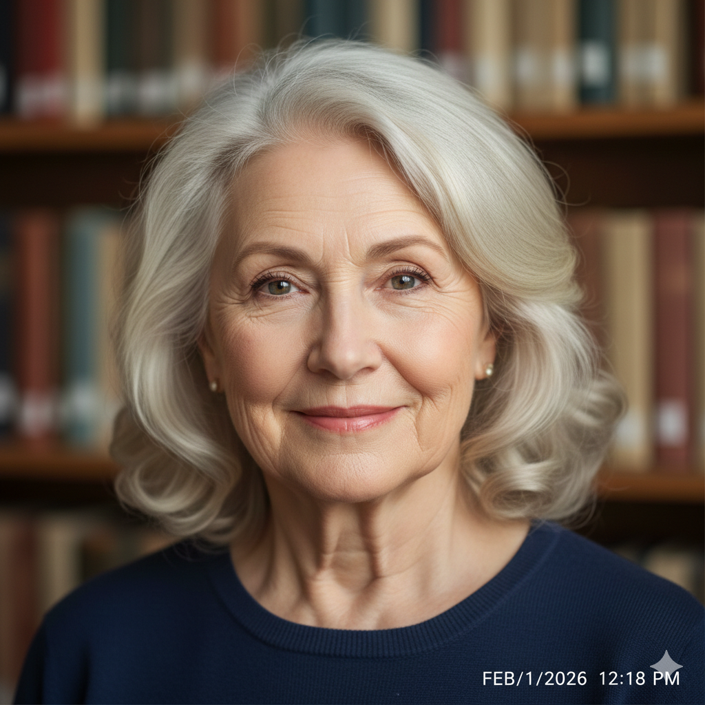 9. Calm and Wise Teacher Portrait with Natural Colors