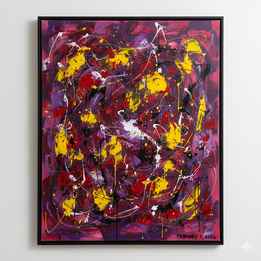 Expressive Abstract Painting Style with Dynamic Motion
