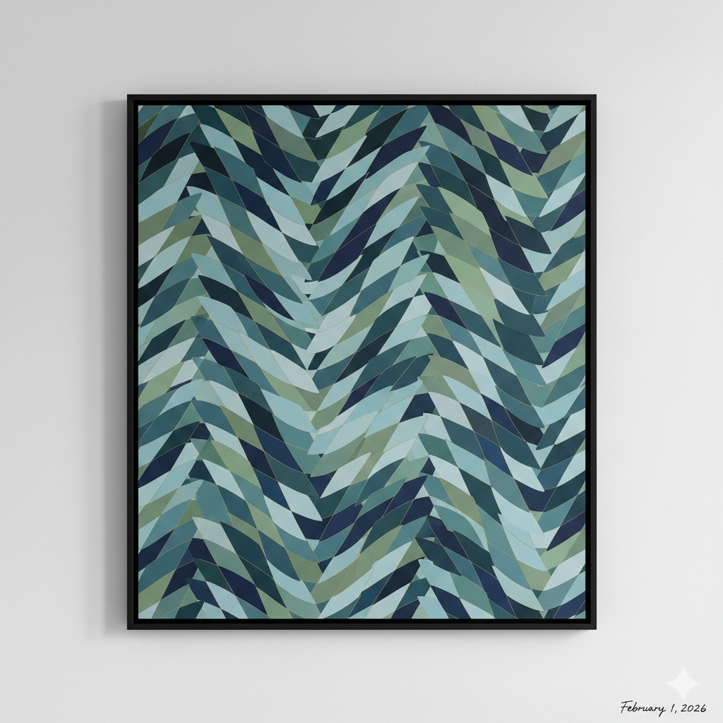 Modern Abstract Art with Unique Visual Rhythm