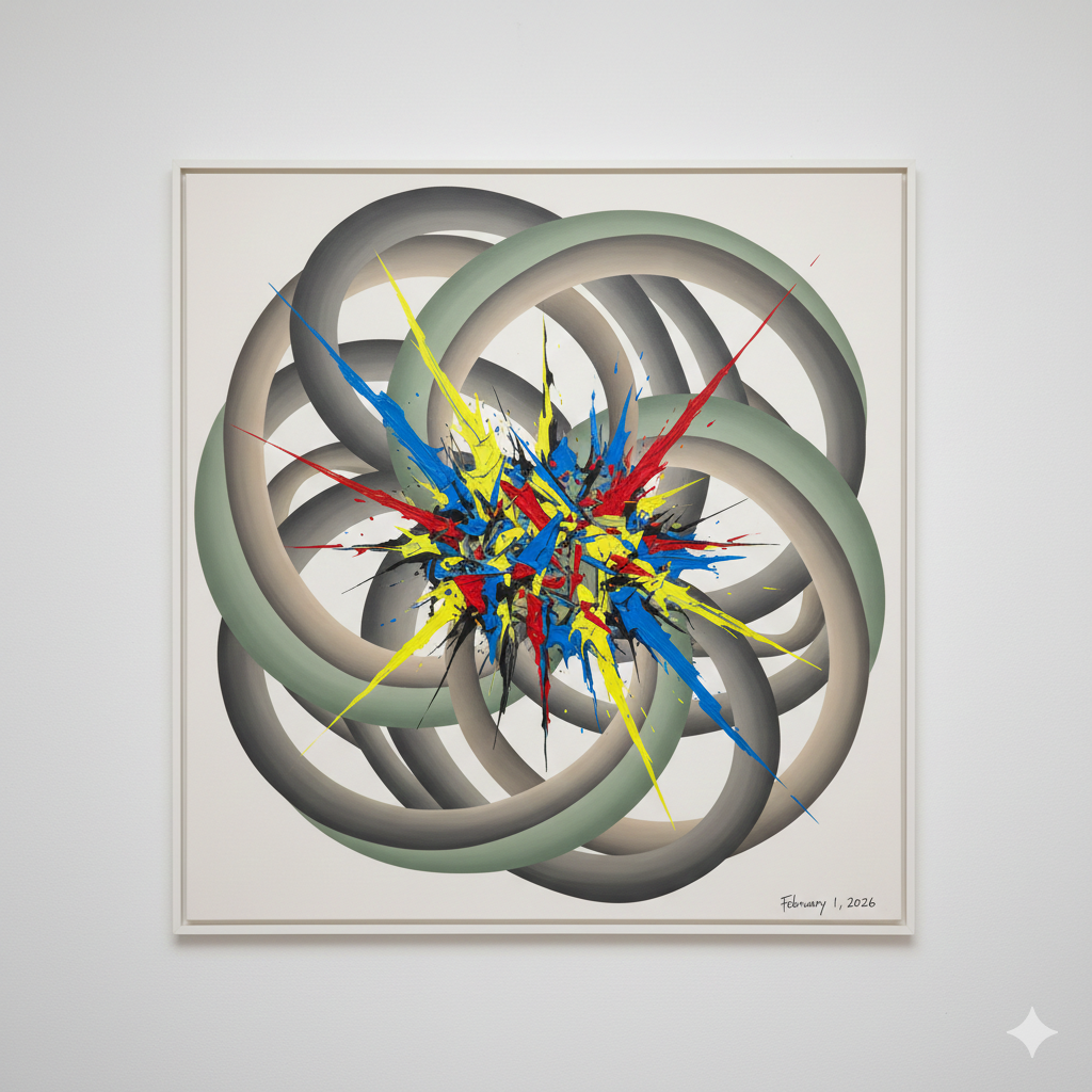 Abstract Art with Balanced Chaos and Harmony