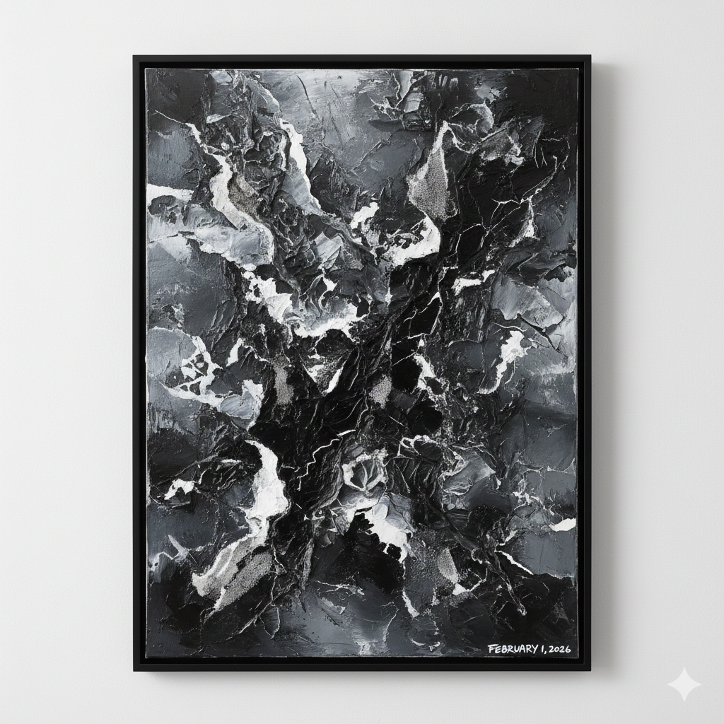 Textured Abstract Art Prompt with Depth