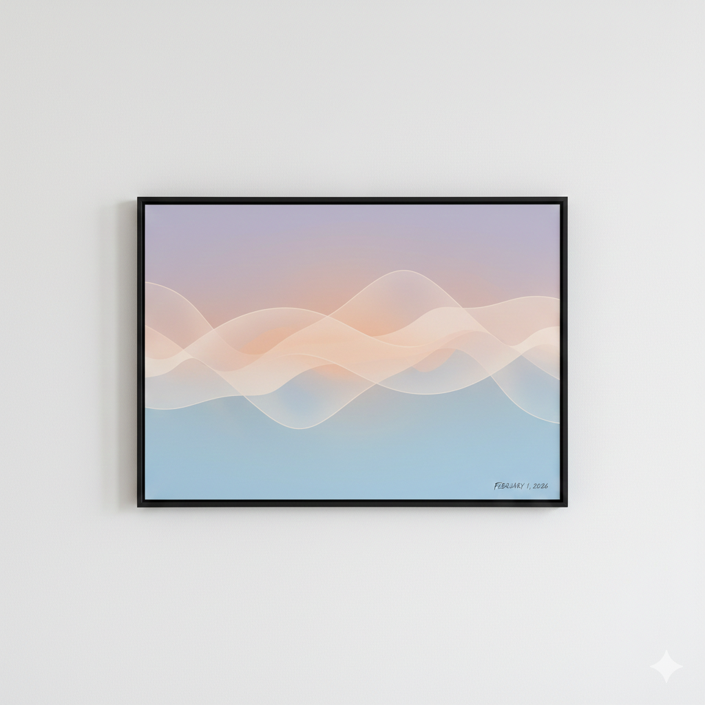 Modern Abstract Composition with Soft Gradients