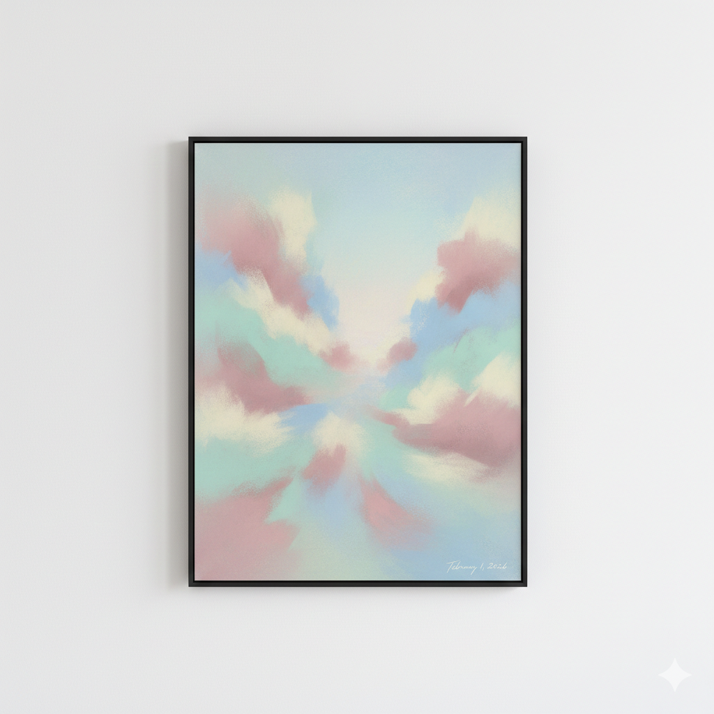 Soft Pastel Abstract Art with Dreamy Feel
