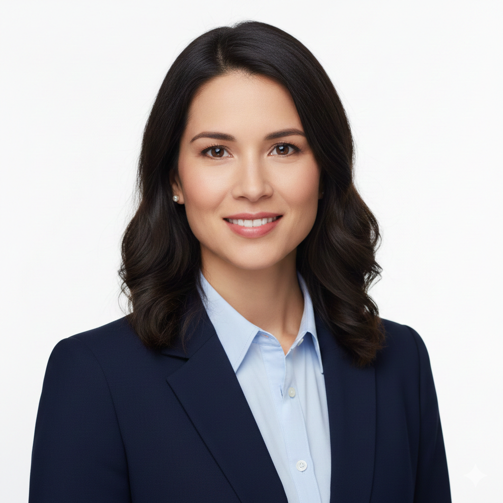 Clean White Background Professional Headshot