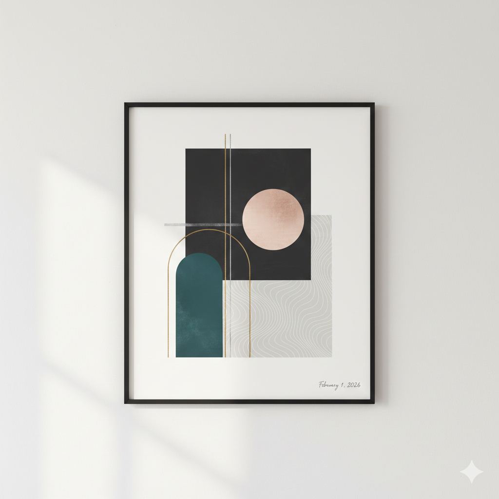 Modern Wall‑Art Style Abstract Prompt